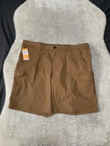 New Haggar Mens Active Series Brown Cargo Hiking Shorts Size 44 NWT - $19.56