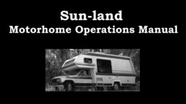 SUNLAND MOTORHOME OPERATIONS MANUALS 380p for Sun Land Toyota RV Furnace... - $23.75