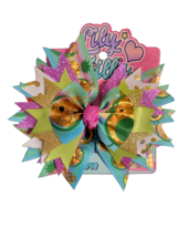 Lily Frilly Girl Bow w/ Alligator Clip - New - $14.99