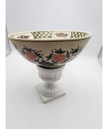 Vtg  Ceramica Bowl By Vieri In Italy. Floral And Bird Inside And Edges  - $60.55 CAD