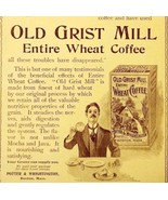 Old Grist Mill Wheat Coffee 1897 Advertisement Victorian Beverage ADBN1ppp - $24.99