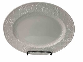 Mikasa English Countryside White Oval Serving Platter 14 3/4&quot; - £54.53 GBP
