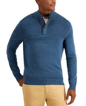 Club Room Mens Ribbed Four-Button Sweater, Size Large - £19.92 GBP