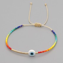 Greek Eye Braclet Turkish Evil Eye Bracelet Tiny String Simple Bracelets For Wom - £14.16 GBP