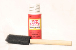 Gloss Finish Mod Podge water base sealer glue &amp; finish with Applicator brush - £7.58 GBP