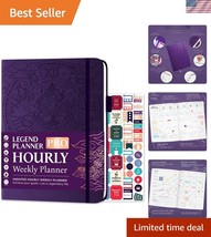Luxurious A4 Faux Leather Hourly Planner for Daily &amp; Weekly Organization - $49.50
