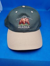 VINTAGE Alaska Grizzly Bear Trucker Hat Snap Back Cap Embroidered USA Made - £9.78 GBP