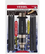 VESSEL Impact Screw Driver JIS Bits Set 260002 Removal Rusted Slim - $851.67 MXN