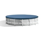 INTEX Round Metal Frame Pool Cover, Blue, 15 ft - £33.67 GBP