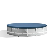 INTEX Round Metal Frame Pool Cover, Blue, 15 ft - $39.99
