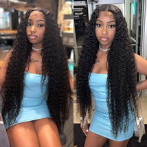 360 Lace Wig Loose Deep Wave HD Frontal Wigs for Women Curly Human Hair Brazilia - £165.57 GBP+