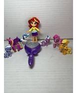 Set of 6 My Little Pony 2 Inch Figures Princess Cadance, Silver Spoon, A... - $308.67 MXN
