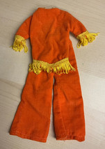 Vintage Barbie Doll Hong Kong Orange Fringe Retro Outfit - £8.58 GBP