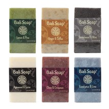 Masculine Collection Natural Soap Bar Gift Set 6 pc Variety Pack Lemon Pine Ging - £36.57 GBP