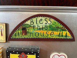 Lot of 5 Spiritual Bless this House Refrigerator Novelty Decorative Magnets - £7.01 GBP