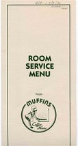 Muffins Coffee House Menu Vance Hotels 1982 Olympia Washington - £14.31 GBP