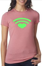 VRW beam out love T-shirt Females (Medium, Heather Pink) - £13.09 GBP