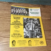 George Mason  Basketball Magazine Program Vs North Carolina Greensboro 1987 - £10.21 GBP