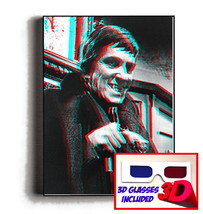 3D Incredible Framed Abstract Barnabas Collins Dark Shadows Print with Glasses - £20.83 GBP