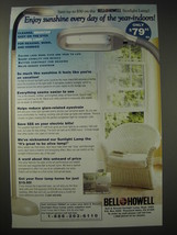 2004 Bell & Howell Sunlight Lamp Ad - Enjoy sunshine every day of the year - $18.49