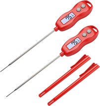 2 Pack Instant Read Digital Meat Thermometer AY6001 R2 Magnetic Waterproof Food  - £26.95 GBP