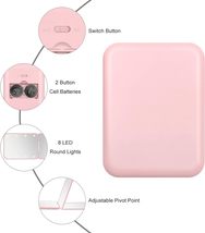 Compact Mirror, 1X/3X Magnification LED Pocket Mirror with Nternal BIatt... - $390.04 MXN