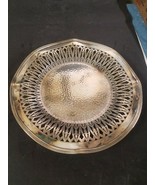 R  R. Rogers Silver 1881 E.P.N.S. 9&quot; Wavy Tray Cut-Out Design - £11.35 GBP