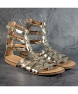 Aqua Steve Madden Womens Emil Strappy Gladiator Sandal Color Gold Size 10 - $725.60 MXN