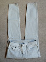 Ann Taylor Loft Modern Skinny Jeans Womens Size 26 2 Light Gray Stretch - £17.35 GBP
