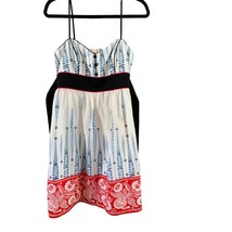 Teeze Me Juniors Size 13 Summer Dress Spaghetti Strap Mixed Prints Handkerchief - £15.50 GBP