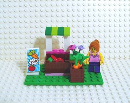 Lego Fruit Vegetable Stand Custom City Town With Minifigure - $12.95