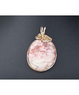 Wp12 14kt gf pendant with rhodonite and quartz  - $89.08 CAD