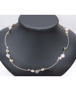 Wn5 14kt gf necklace with  rose quartz coin beads - $89.08 CAD
