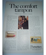 Vintage Pursetts Tampons Print Magazine Advertisement 1971  - £3.15 GBP