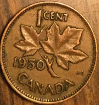 1950 Canada Small Cent Penny Coin - £1.02 GBP