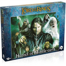 Lord of the Rings Heroes of Middle Earth 1000 Piece Jigsaw Puzzle Multi-... - $26.98