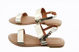 Women Sandals West Loop Brown Double Band Cushioned Insole  Size S 5/6 G... - €11,80 EUR
