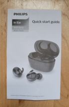 Philips Wireless Earphones Guide/Manual 3000 series TAT8505 - $9.90