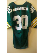 WILLIAM HENDERSON AUTOGRAPHED GREEN BAY PACKERS JERSEY, #30 - £239.50 GBP