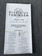 Stadtplan Tubingen Bearbeit und herausgegeben vom Stadtmessungsamt 1977 - $12.50