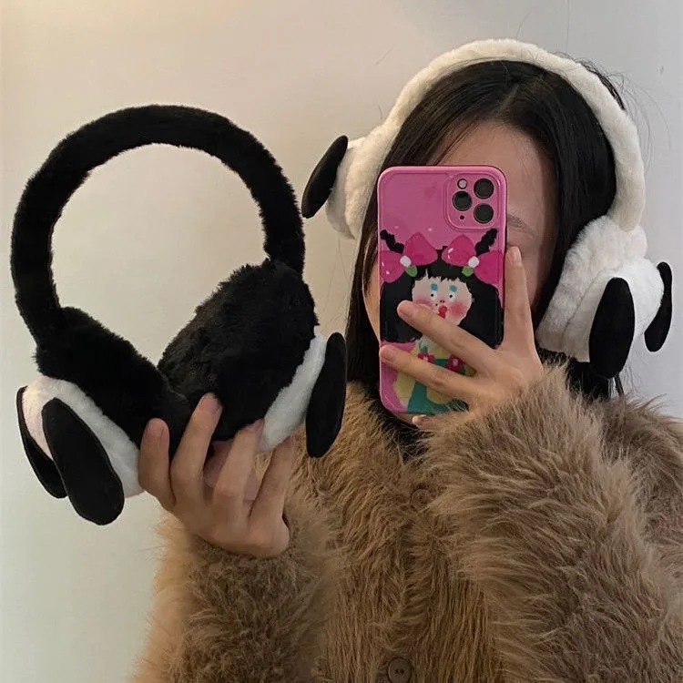 Sanrio Pochacco Anime Kawaii Earmuff Cute Cartoon Winter New Plush Adult Ear - £12.66 GBP