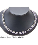 C15 stainless steel chain open byzantine necklace  - $40.00