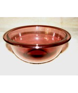 vintage Pyrex #322 1 qt Mixing Nesting Bowls, Cranberry Glass Flat Rim - £22.52 GBP