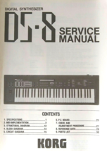 Korg DS-8 FM Digital Synthesizer Original Service Manual, Parts List, Sc... - £39.81 GBP