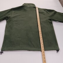 Columbia XM6981 Men's Medium Green Full Zip Fleece Jacket Stand-Up Collar Pocket image 7