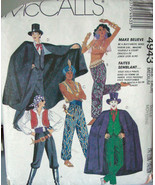 Pattern 4943 Genie, Pirate, Magician &amp; Joker Costumes Adult Medium 36-38... - £5.56 GBP