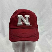 Adidas Nebraska Cornhuskers Kids Baseball Cap Hat Red Embroidered Elasti... - $23.76