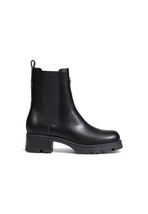 Guess Women Boots - 8.5 US EU 39 Black Leather Combat Platform Ankle New - $205.50 CAD