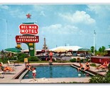 Poolside Bel-Mar Motel Beebe Arkansas AR UNP Chrome Postcard V12 - $3.91