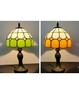 Stained Glass Lamp Tiffany Style Lamp Colored Glass Lamp, Add Elegance t... - $135.83 CAD